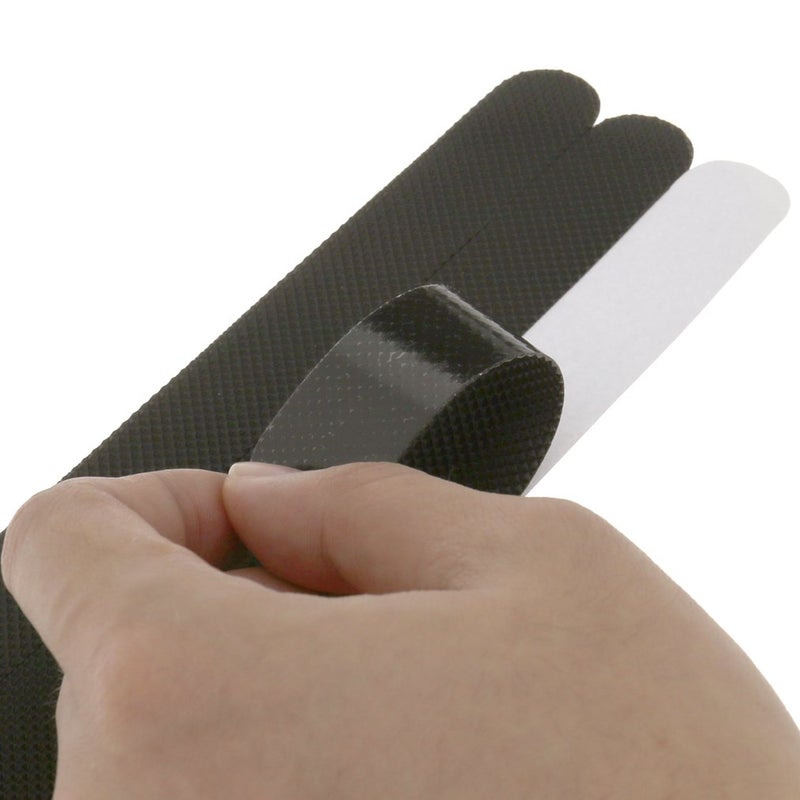 SING F LTD 18pcs Black Non-Slip Safety Bathroom Bath Tub Tape Sticker Adhesive Stripes Shower Treads - Image 4